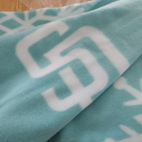 San Diego Padres Throw Blanket  48” X 48” Snowflake New in Package Fleece Cover