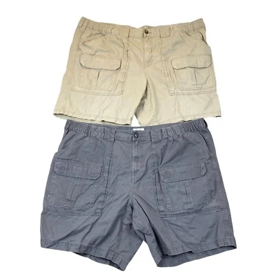 Croft & Barrow Mens Cargo Shorts Size 50 Lot of Two 2 Casual Summer Outdoors - Image 1 of 4