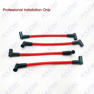 4× Spark Plug Wire Set Repl Johnson Evinrude 80 90 115 120 140 Hp V4 9.5" 582365 - Picture 1 of 1