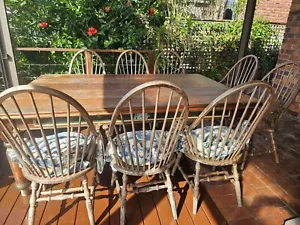 table and chairs used- Rosebank Cottage dining table(2100 x 1350w) hardwood - Picture 1 of 4
