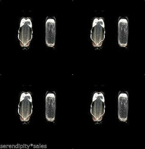 100 cierres de conectores de cadena de bola de acero inoxidable para cuentas de 1,8 mm - 2,4 mm #1-3 Foto 1 de 1