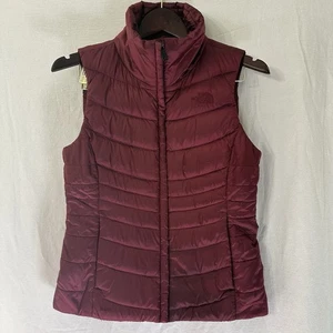 The North Face Puffer Vest Damen Small Red Goose Down 550 Quilted Aconcagua - Bild 1 von 9