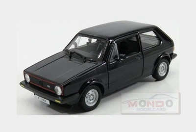 1:24 Burago Volkswagen Golf I Gti 1976 Black BU21089BK Modellino - Immagine 1 di 2