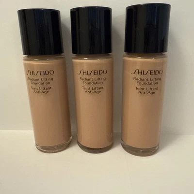 new Shiseido Radiant Lifting Foundation I60 45ml total. .62 each x 3 I 60 - Image 1 of 4