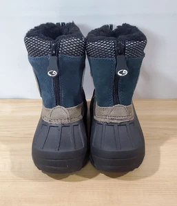 Champion C9 Größe 6 Fleece gefütterte Schnee-/Regenstiefel Jungen/Mädchen/Kinder neu ohne Etikett grün/grau - Bild 1 von 8