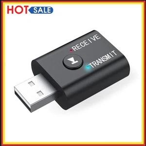 Adaptateur 2 en 1 Sans Fil USB Compatible Bluetooth Voiture Signal Récepteur Émetteur - Photo 1/11