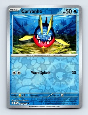 Carvanha Reverse Holo SV05: Temporal Forces 042/162 NM/LP - Image 1 of 2