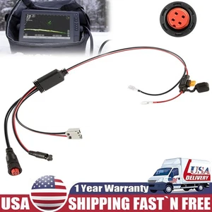 For Garmin 010-12676-35 Power Cable with Charge Port Plug and 5A Fuse Holder - Picture 1 of 13