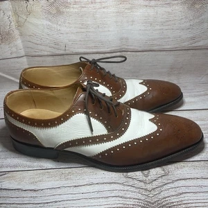 3DM Lifestyle Handcrafted Leather Wingtip Rockabilly Men Shoes UK 8 / US 9 - Picture 1 of 8