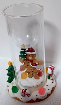 Portavelas Yankee Candle Gingerbread Man Gumdrops Hurricane (Raro) Foto 1 de 4