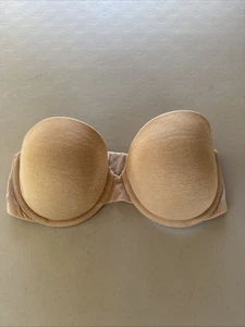 Sujetador Multidireccional Victorias Secret Talla 32DD Beige Con Aros Multi Posición Sin Tirantes - Imagen 1 de 3