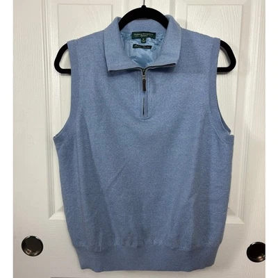 Fairway & Greene Italian Merino Wool Men's Vest Blue Size M  - Image 1 of 4