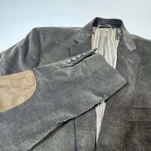 Chaps Sport Mantel 40R Braun Cord Blazer Ellenbogen Patches Klassisch Preppy Baumwolle - Bild 1 von 11