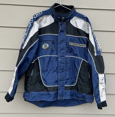 Vintage Pure Polaris 50 Years Snowmobile Jacket Men’s Large Blue - Image 1 of 4