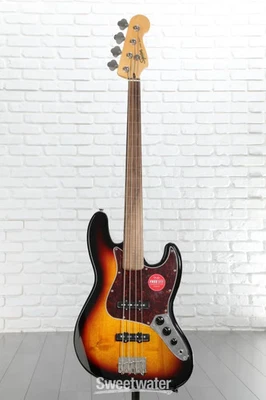 Squier Classic Vibe '60s Fretless Jazz Bass - 3-Tone Sunburst - Image 1 of 4