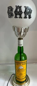 Bar Globe Light Lamp Cutty Sark Whisky Yellow Metal 750 ml VTG - Picture 1 of 12