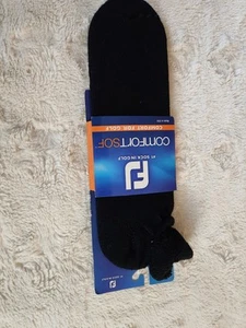 NWT Single Pair Footjoy Comfortsof Roll Top Men's Golf Socks Black size XL NEW - Picture 1 of 3