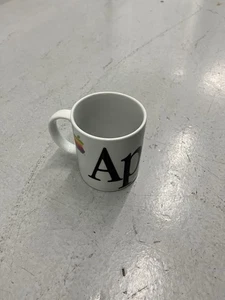 Vintage 80s Apple Macintosh Rainbow Wrap Around Logo Coffee Mug Mac Steve Jobs - Picture 1 of 5