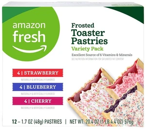 Amazon Fresh - Toaster Pastries Variety Pack (Strawberry, Blueberry,... - Picture 1 of 14