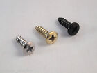  SCRATCH PLATE PICKGUARD SCREWS; Chrome, Black or Gold in almost any quantity