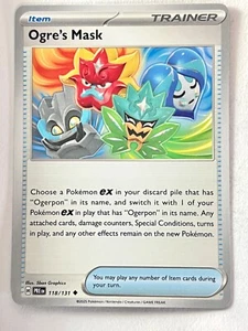 Ogre’s Mask 118/131 Prismatic Evolutions Uncommon - Pokemon TCG - Near Mint NM - Picture 1 of 4