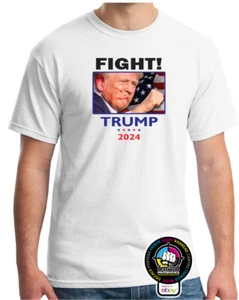 Trump MAGA Fist Pump FIGHT 2024 T-Shirt - Bild 1 von 6