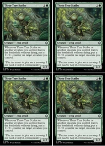 MTG - 4x THREE TREE SCRIBE - Bloomburrow (U) - Picture 1 of 1