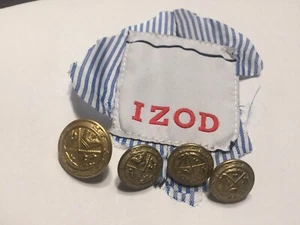 💎IZOD💎 Juego de 4 Blazer Manga Botones Tono Dorado K1023 - Imagen 1 de 2