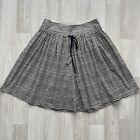 pianurastudio women's beige striped wide leg skirt shorts Sz IT 40 UK S / M