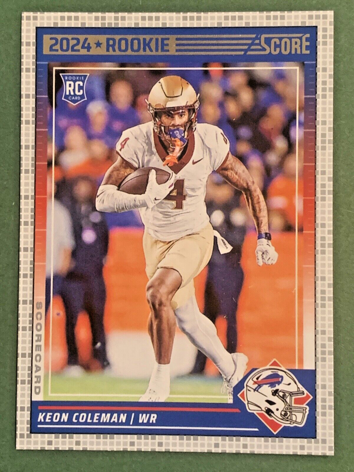 Keon Coleman 2024 Score Football Scorecard parallel RC card #337 Buffalo Bills