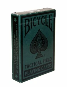 Bicycle Playing Cards -Tactical Field, Jungle Green, Red-Lens Playable - Picture 1 of 5