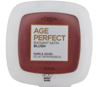 Lot of 2 L'Oreal ~ Age Perfect Radiant Satin Blush ~ #400 Berry ~ New & Sealed - Image 1 of 2