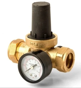 Válvula reductora de presión de agua con medidor de 15 mm Inta Trade Tec - Imagen 1 de 3