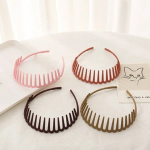Mode Einfach Kopfschmuck Harz Kamm Haarbänder Haarreif Zähne Accessoires Frauen. - Bild 1 von 23