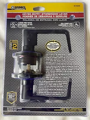 BRINKS - Palanca de puerta BC4009 - Cerradura de almacén con llave - Negro mate comercial  Foto 1 de 4
