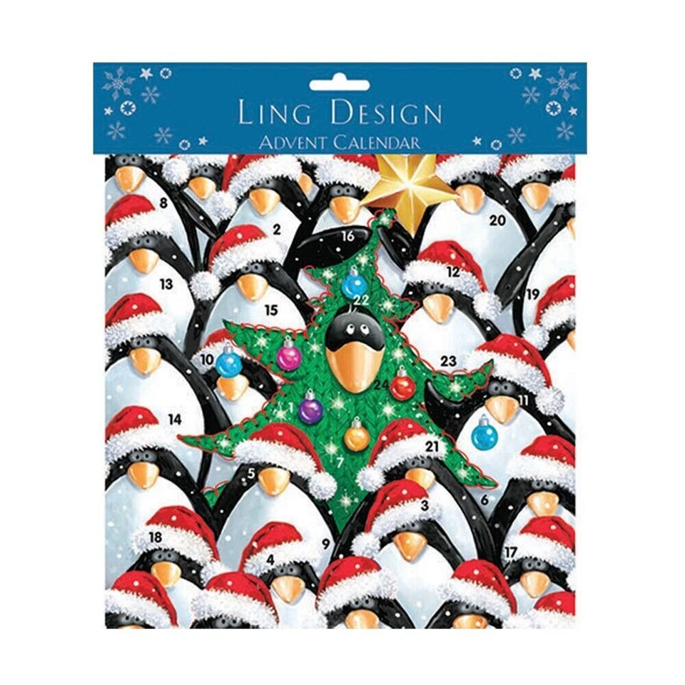 CHRISTMAS FANCY DRESS 230mm x 230 mm Ling Advent Calendar  with Envelope - Image 1 of 1