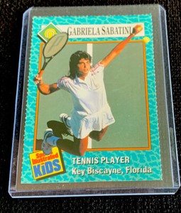 GABRIELA SABATINI ROOKIE RC Tennis USTA SI For Kids Sports Illustrated Creased