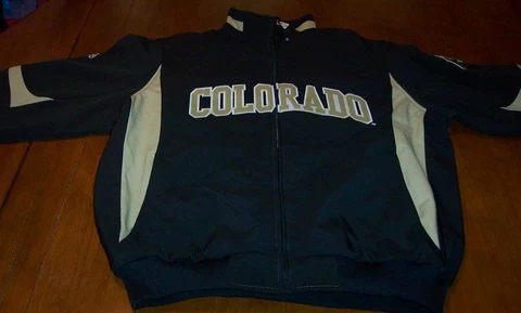 UNIVERSITY OF COLORADO Buffaloes STITCHED JACKET 2XL XXL NEW w/ TAG Cover