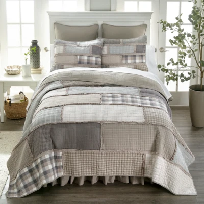 Smoky Cobblestone Cotton Bedding Set - Image 1 of 4