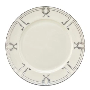 Lenox China 10 3/8" STERLING Silver Overlay Dinner Plate Laurel Leaf Vintage - Picture 1 of 4