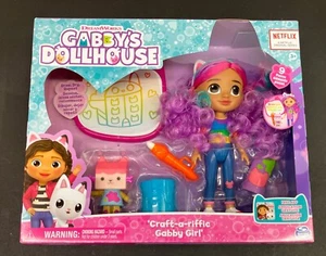 Gabby’s Dollhouse Craft-a-riffic Gabby Girl 9 Teile Dreamworks Regenbogenhaar Neu - Bild 1 von 12