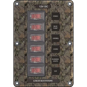 4325 Blue Sea 4325 Circuit Breaker Switch Panel 6 Position - Camo - Bild 1 von 1