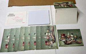 Mark Ryden Christmas Holiday Card set of 10 with Santa Worm postcard RARE print - Picture 1 of 4