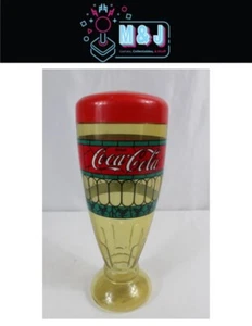 COCA COLA Collectable Tumbler Plastic Coke Drink Bottle Cup missing straw - Picture 1 of 7