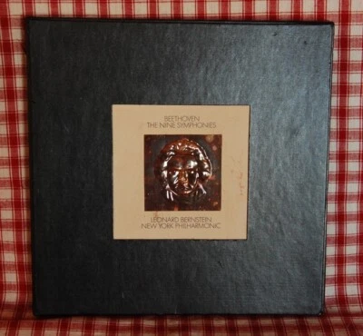 SIGNED LEONARD BERNSTEIN AUTOGRAPH ~Deluxe BOXED SET BEETHOVEN 9 SYMPHONIES 8 Lp Foto 1 de 4
