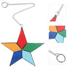 Colorful Stained Glass Star Ornament For Home And Garden Decor