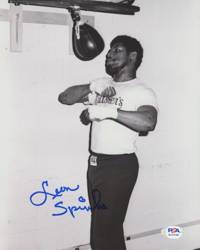 Leon Spinks Boxing Champion Signed 8x10 Photo PSA COA Muhammad Ali I - Image 1 of 1