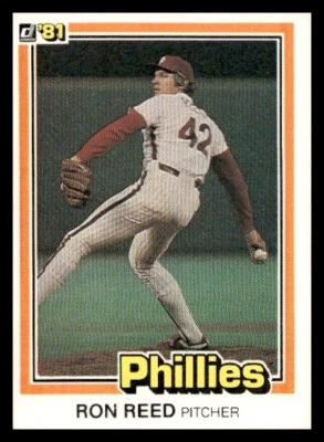 1981 Donruss #44 Ron Reed Philadelphia Phillies Baseball card - Image 1 of 2
