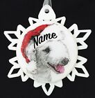 Santa Bedlington Terrier Dog Christmas Ornament - Free Personalization