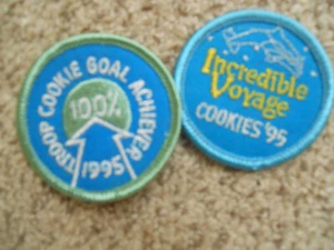 Girl Scout Cookie Sales Patch Goal Achiever 1995 - Picture 1 of 2